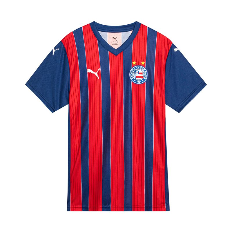 Camisa Bahia II 25/26 Puma Masculina - Azul/Vermelha