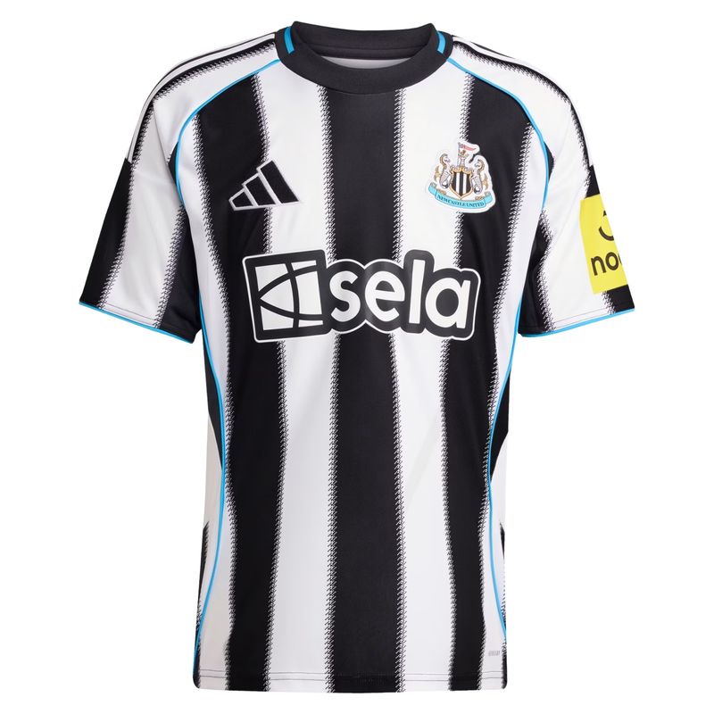 Camisa Newcastle I 25/26 Adidas Masculina Branca/Preta