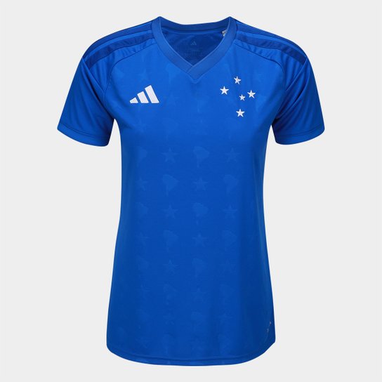 Camisa Cruzeiro I 26/27 s/n Torcedor Adidas Feminina - Azul Royal