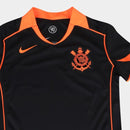 Camisa Corinthians III 25/26 s/n Torcedor Nike Total 90 Feminina - Preto+Laranja